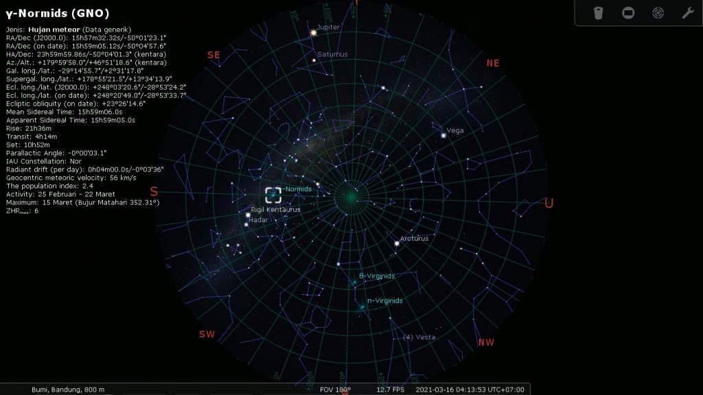 Hujan Meteor Gamma Normid